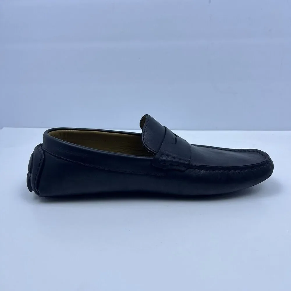 Vince Camuto Esmail Black Leather Slip On Driving Loafers Men's Size 8.5 M